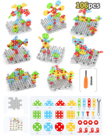 Creative Drill Screws Educational Building Blocks Set