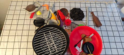 Smoking Barbecue Grill Toy Set