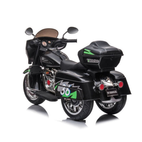 12V 2-Seat Electric Kids Ride-On Motorcycle with 3 Wheels