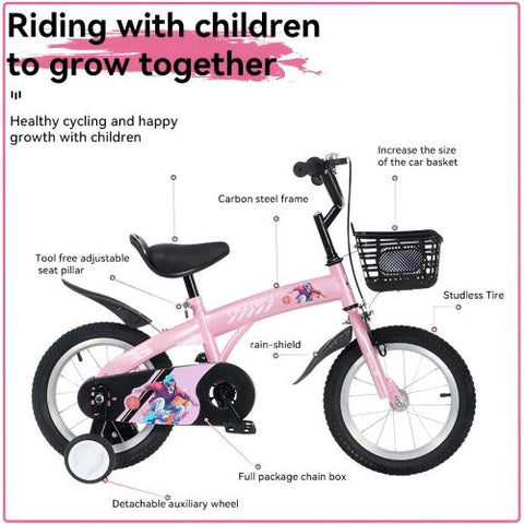 16-Inch Sporty Kids' Bicycle with Training Wheels