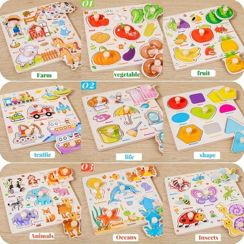 DIY Wooden 3D Assembly Puzzle Educational Kit