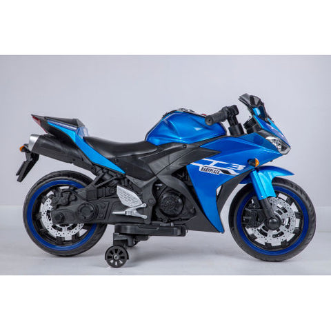 12V Electric Ride-On Motorcycle with Training Wheels