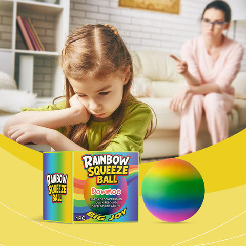 Rainbow Squeeze Stress Ball for Anxiety Relief and Grip Training