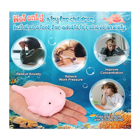 Cute Blobfish Sensory Squeeze Toy for Stress Relief