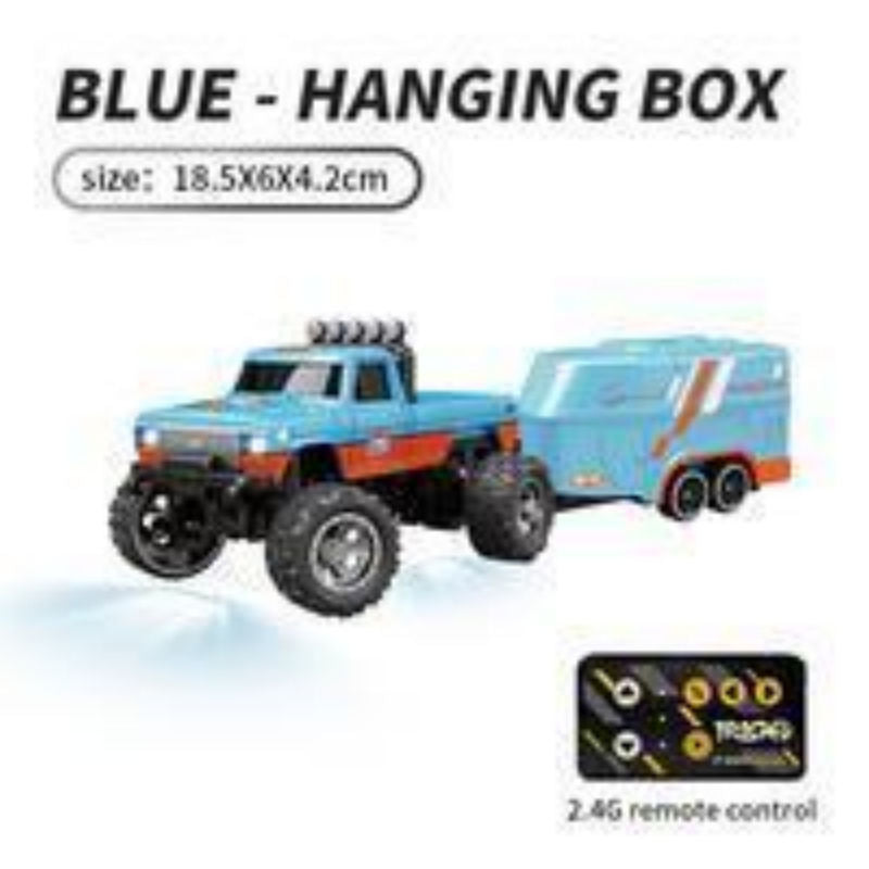 1/64 Mini RC Off-Road Buggy With Detachable Trailer Box