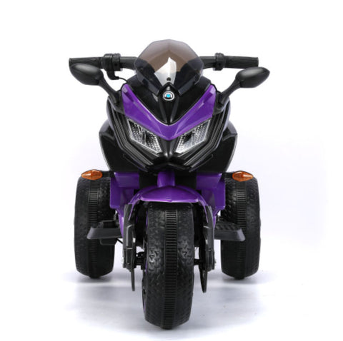 12V 3-Wheel Battery Powered Kids Ride-On Motorcycle with PU Seat