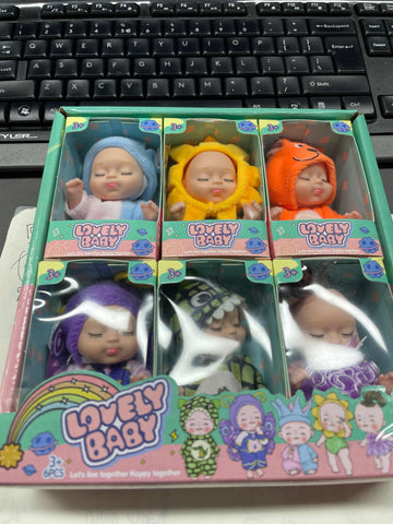 6-Piece Sleeping Princess Doll Gift Set