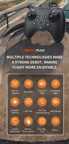 K500 Remote Control Helicopter with Dual Battery