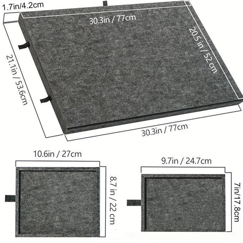 Foldable Puzzle Table with Sorting System and Built-in Stand