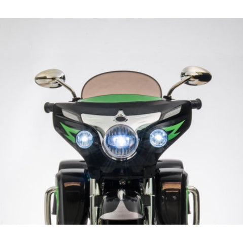 12V 2-Seat Electric Kids Ride-On Motorcycle with 3 Wheels