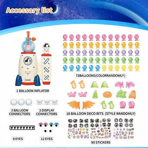 DIY Space Magic Balloon Craft Kit | Sticker Decorated Balloon Toy