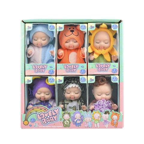 6-Piece Sleeping Princess Doll Gift Set
