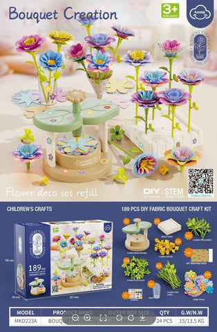 189-Piece DIY Flower Making Machine Kit