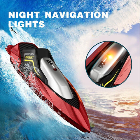 Fast RC Boat for Pools and Lakes | 2.4 GHz 20 MPH Racing Boat