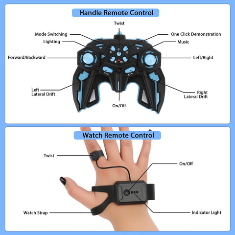 All-Around Surface Remote Control Drift Car With Gesture Control