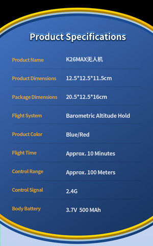 K26 Football Drone Helicopter with Dual Battery