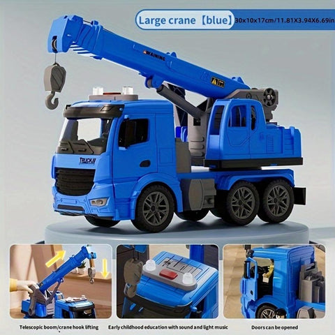 Kids' Construction Crane Toy With Light and Sound