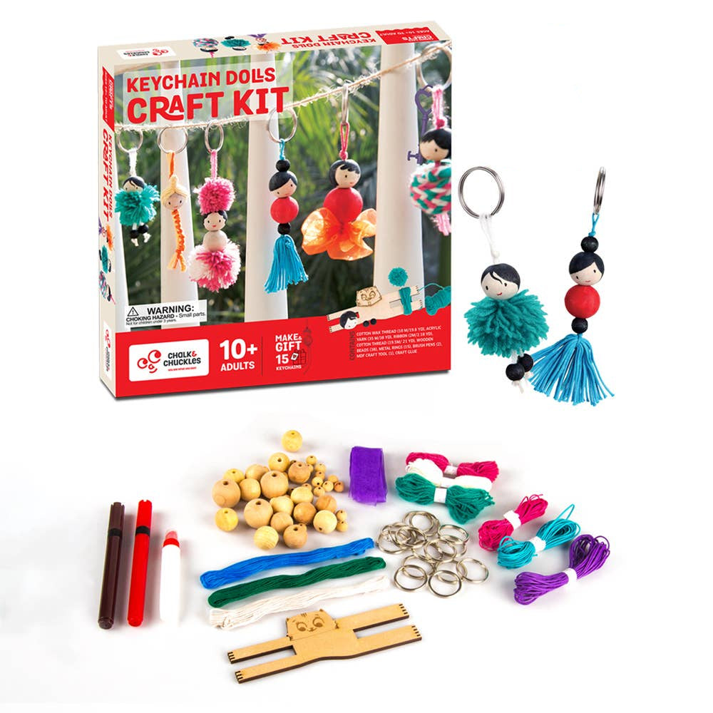Keychain Dolls Craft Kit Unique DIY Activity Set