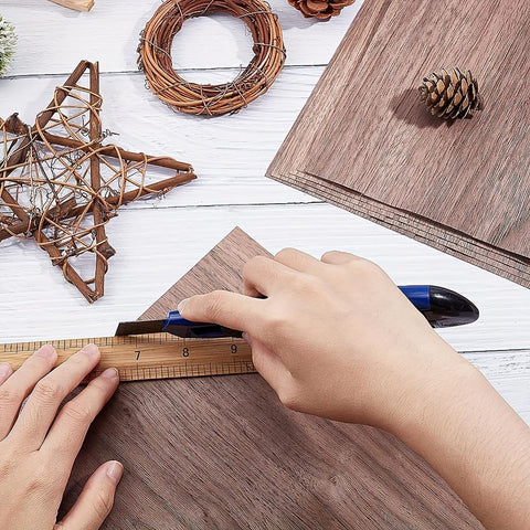 12-Piece Square Walnut Wood Pieces for DIY Crafts