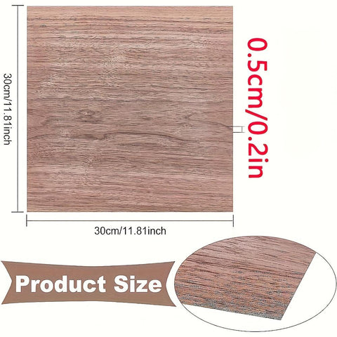 12-Piece Square Walnut Wood Pieces for DIY Crafts
