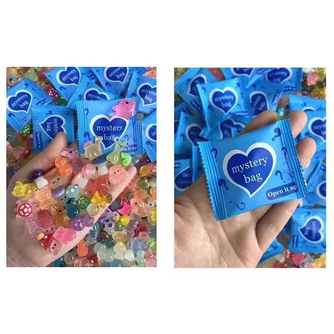 300-Piece Glow-in-the-Dark Mini Resin Animal Blind Bags