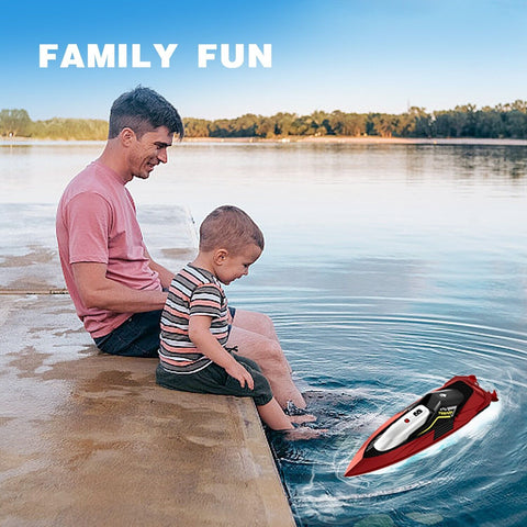 Fast RC Boat for Pools and Lakes | 2.4 GHz 20 MPH Racing Boat