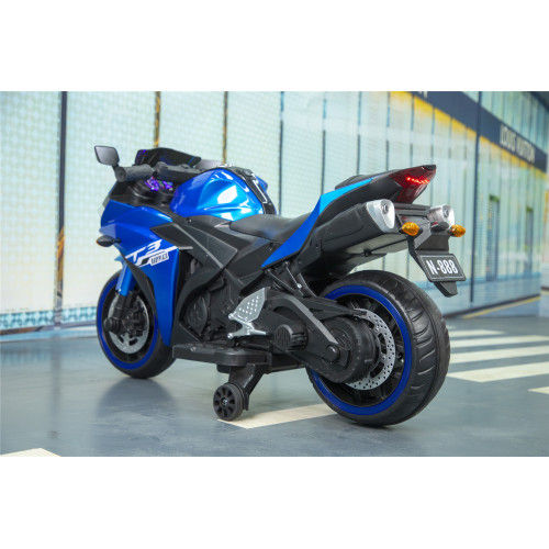 12V Electric Ride-On Motorcycle with Training Wheels
