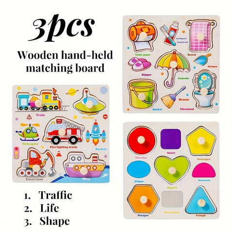 DIY Wooden 3D Assembly Puzzle Educational Kit