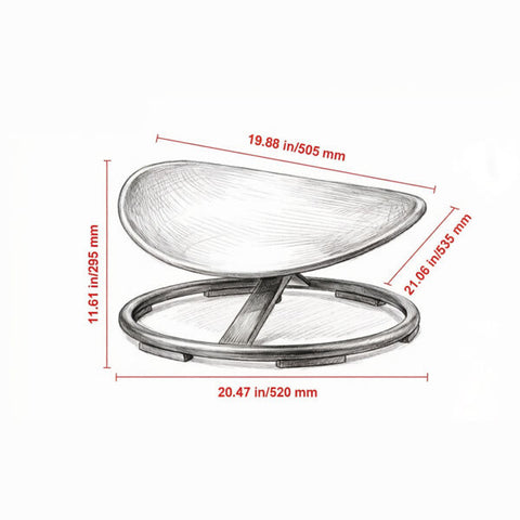 220 lb Kids Sensory Swivel Chair with Non-Slip Metal Base