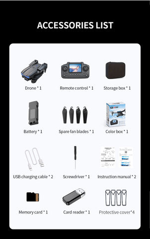 E99Pro Screen Control Drone with Dual Battery