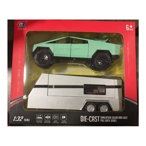 1:32 Diecast Metal Pickup Truck Toy with Pull-Back Action