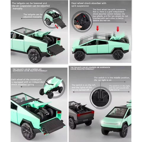 1:32 Diecast Metal Pickup Truck Toy with Pull-Back Action