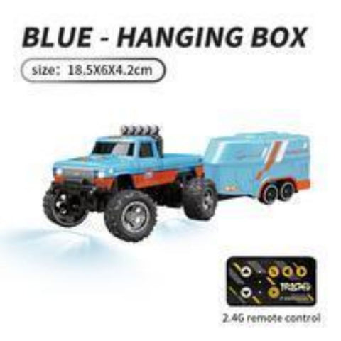 1/64 Mini RC Off-Road Buggy With Detachable Trailer Box
