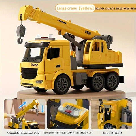 Kids' Construction Crane Toy With Light and Sound