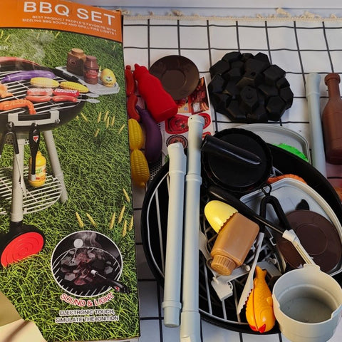 Smoking Barbecue Grill Toy Set