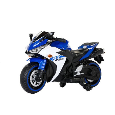 12V Kids Ride-On Electric Motorcycle with Training Wheels