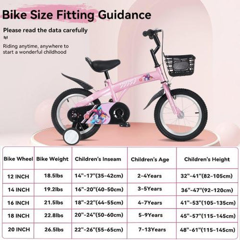 16-Inch Sporty Kids' Bicycle with Training Wheels