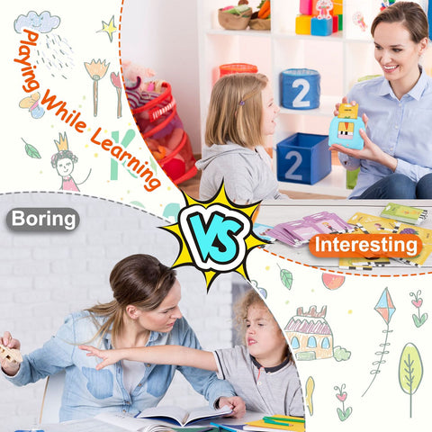 112-Card Electronic Talking Flash Cards Reading Machine