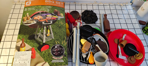 Smoking Barbecue Grill Toy Set