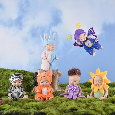 6-Piece Sleeping Princess Doll Gift Set