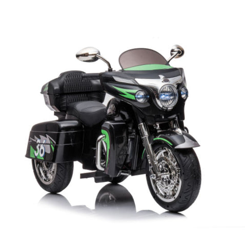 12V 2-Seat Electric Kids Ride-On Motorcycle with 3 Wheels