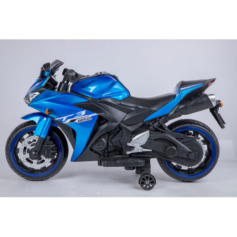 12V Electric Ride-On Motorcycle with Training Wheels