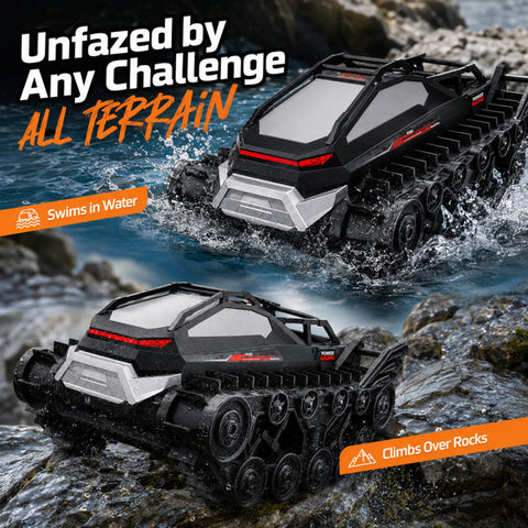 Amphibious Tracked Tank Remote Control Off-Road Toy Car