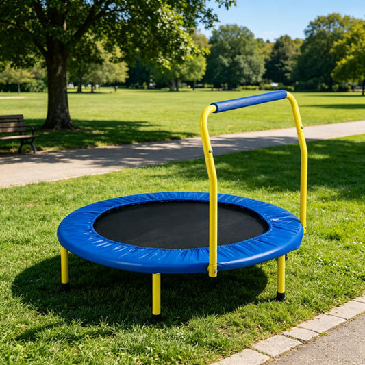 3-Foot Foldable Kids Trampoline with Foam Handle