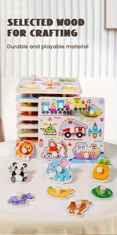 DIY Wooden 3D Assembly Puzzle Educational Kit
