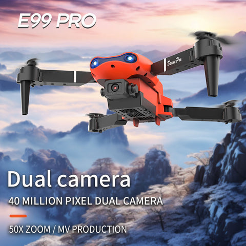 E99Pro Dual Camera Quadcopter Drone with Dual Battery