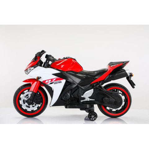 12V Kids Ride-On Electric Motorcycle with Training Wheels