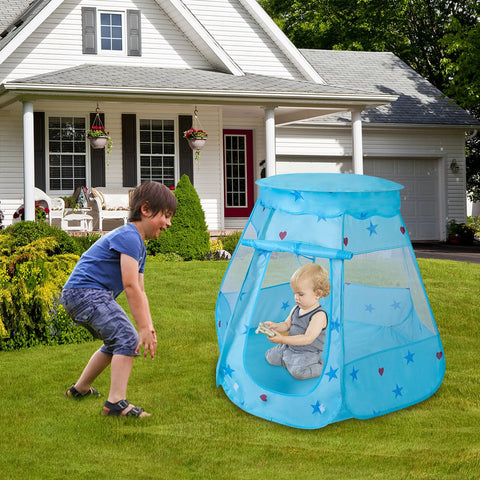 Kids Pop-Up Castle Play Tent for Indoor and Outdoor Use