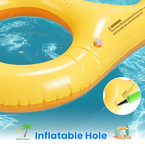 Inflatable Tic-Tac-Toe Pool Game Set With 7 Balls
