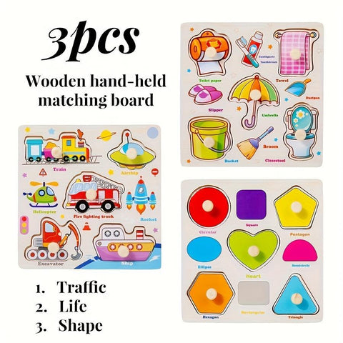 DIY Wooden 3D Assembly Puzzle Educational Kit